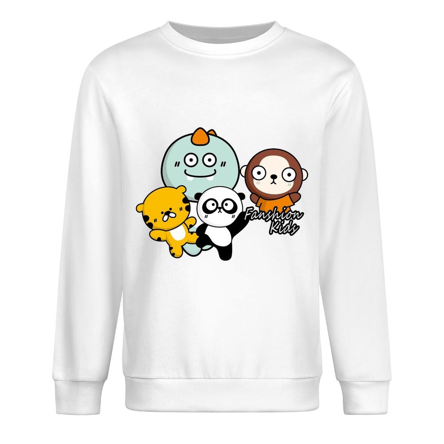 Front Patterned Long Sleeve TopShrink-Resistant Tear-Resistant