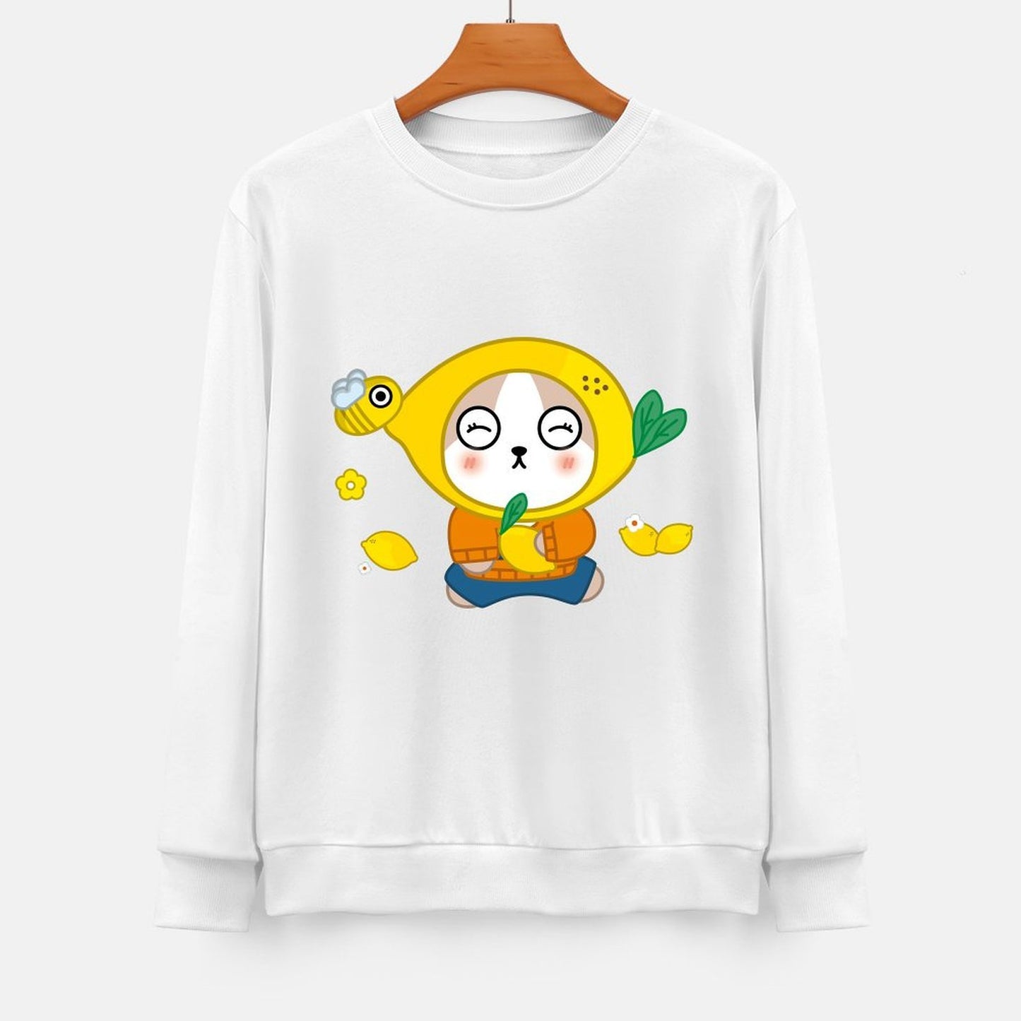 Front Patterned Long Sleeve TopClassicFit ActiveWear