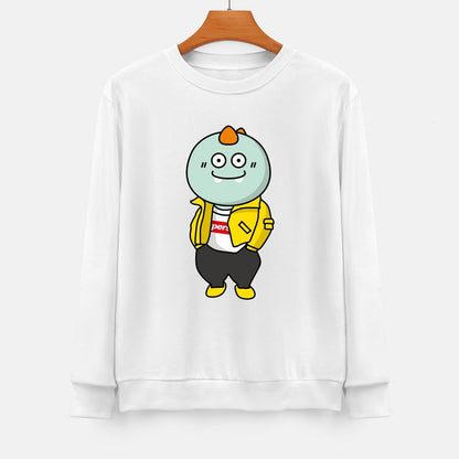Front Patterned Long Sleeve TopRetro Premium Finish