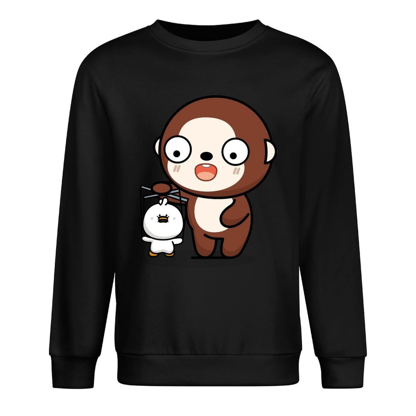 Front Patterned Long Sleeve TopHigh-Quality RelaxFit