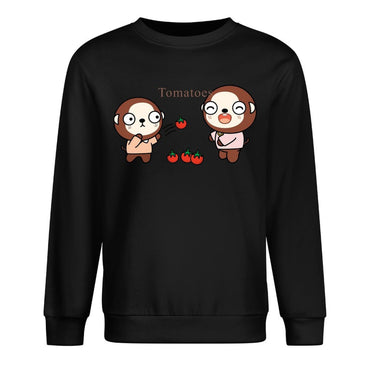 Front Patterned Long Sleeve TopStrong Printed