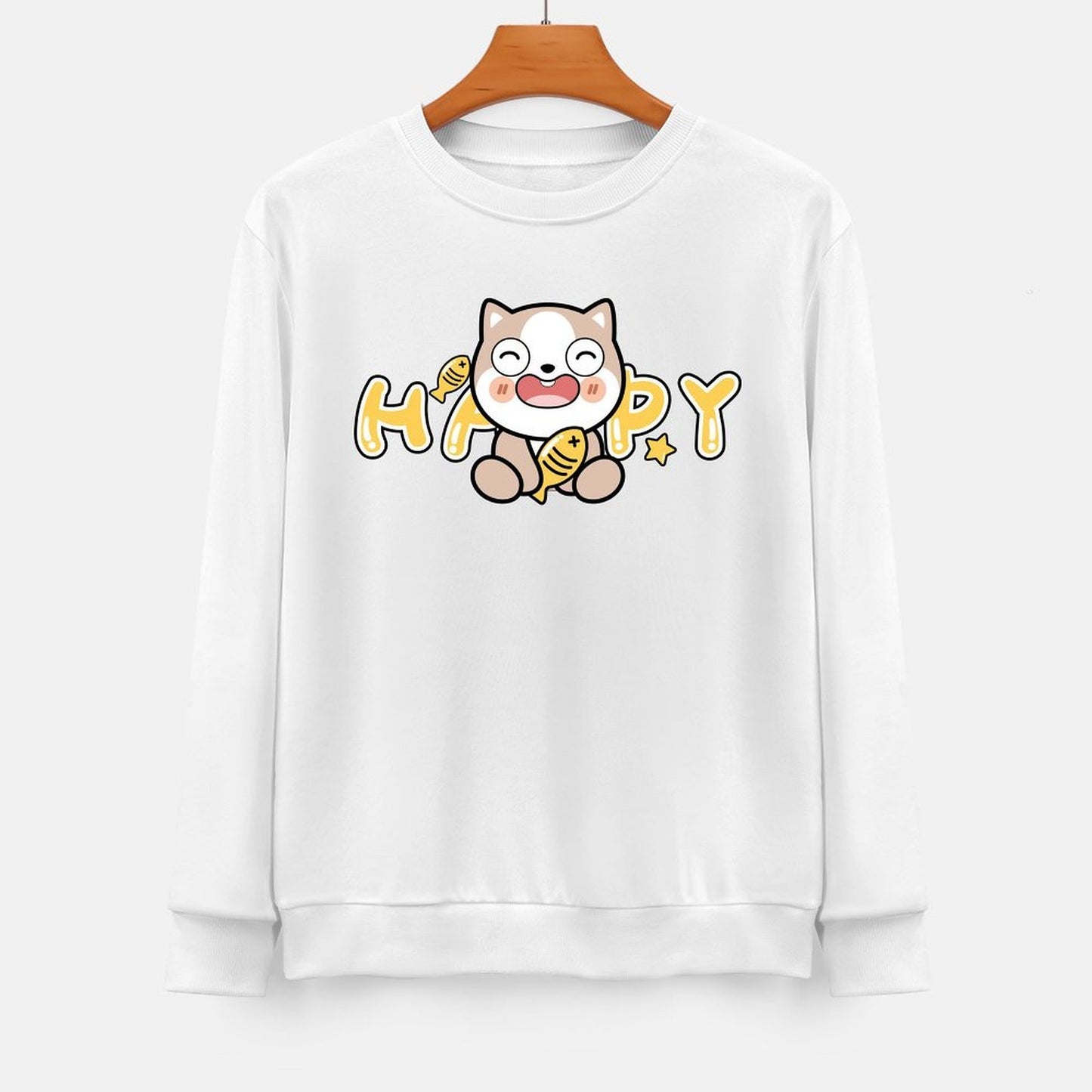 Front Patterned Long Sleeve TopSleek Performance