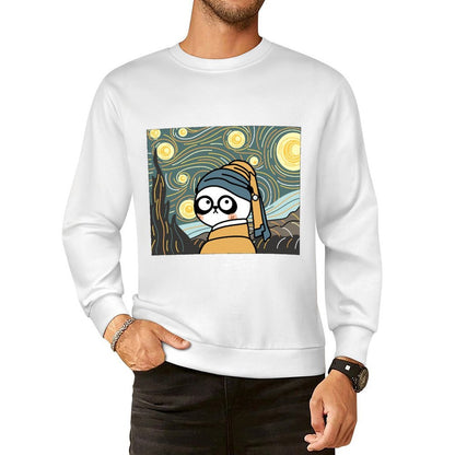 Front Patterned Long Sleeve TopBasicSeries Wrinkle-Free