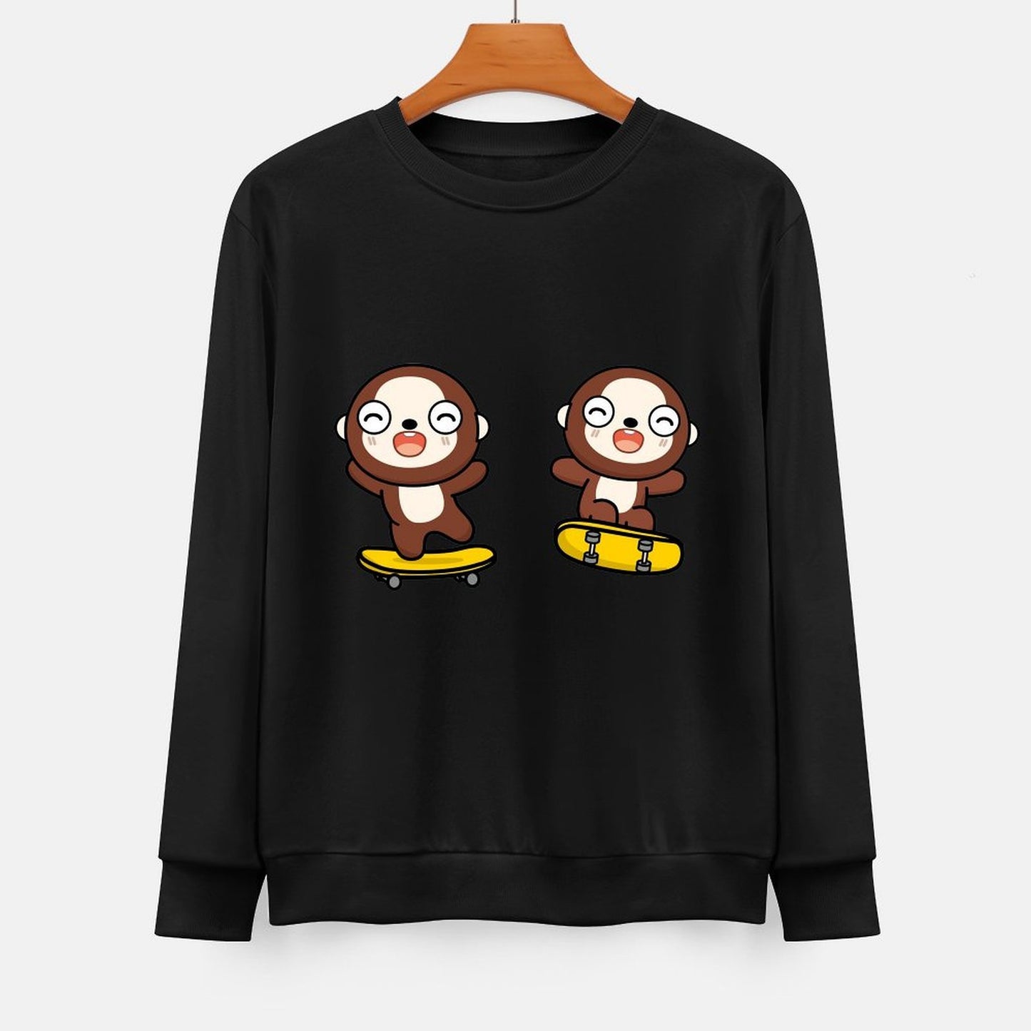  Front Patterned Long Sleeve TopPromotional Colorfast