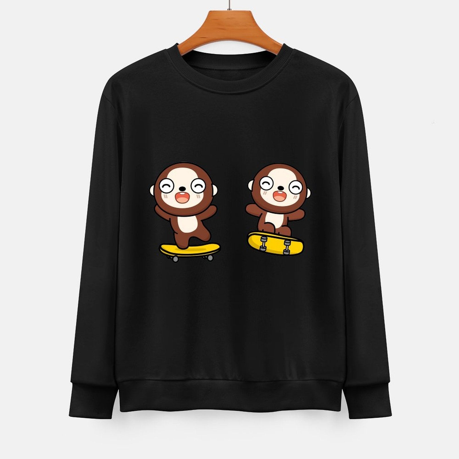  Front Patterned Long Sleeve TopPromotional Colorfast