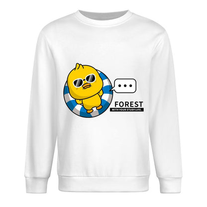 Front Patterned Long Sleeve TopSolid Fade-Proof