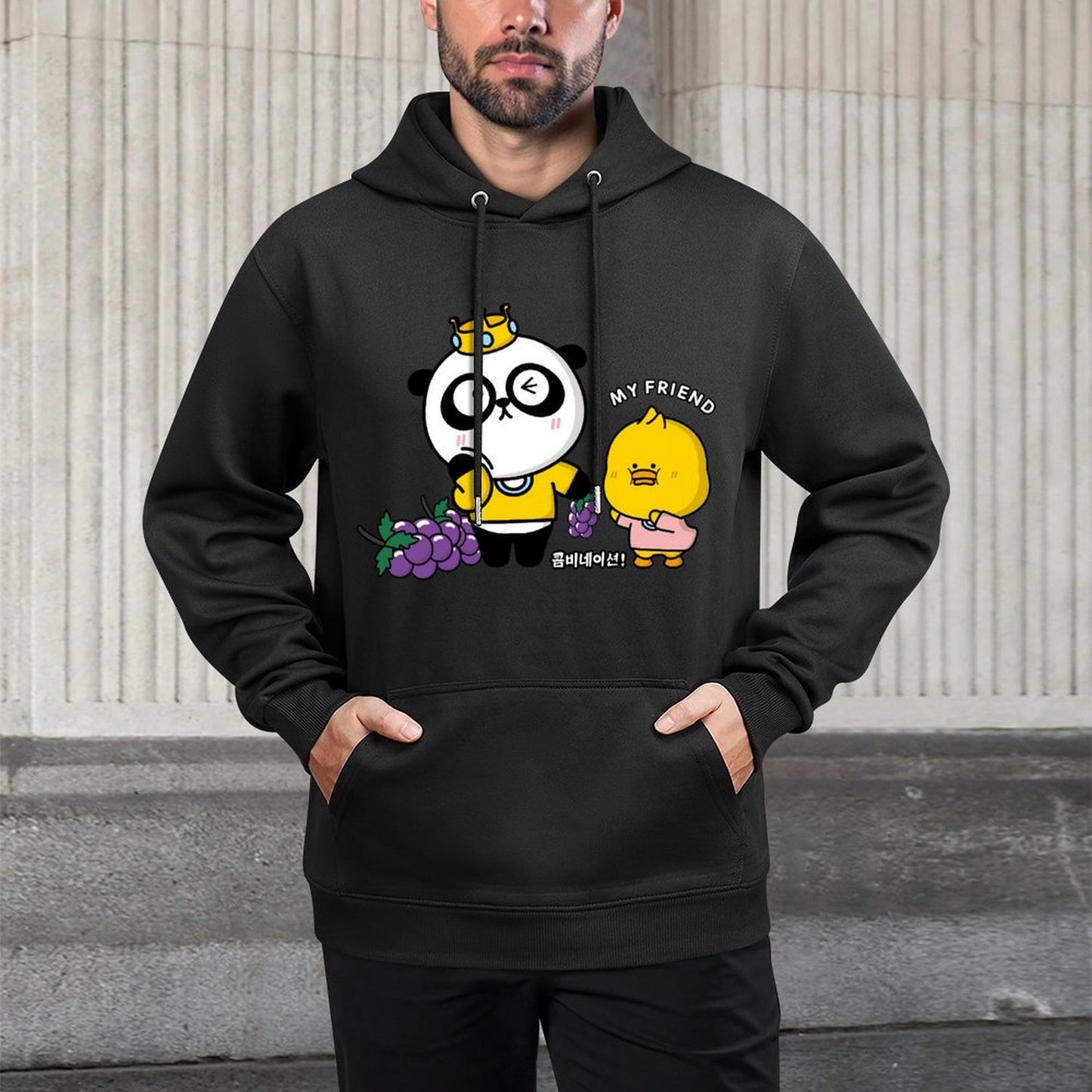 IPBR 250g Hooded Pocket Sweatshirt Front GraphicMen's Hooded  Sweatshirt4001483