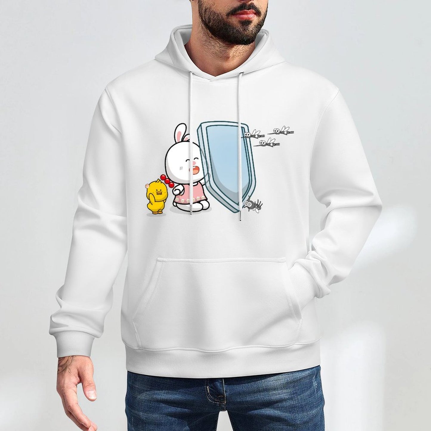 Modern Pocket Tee Front Graphic Hoodies