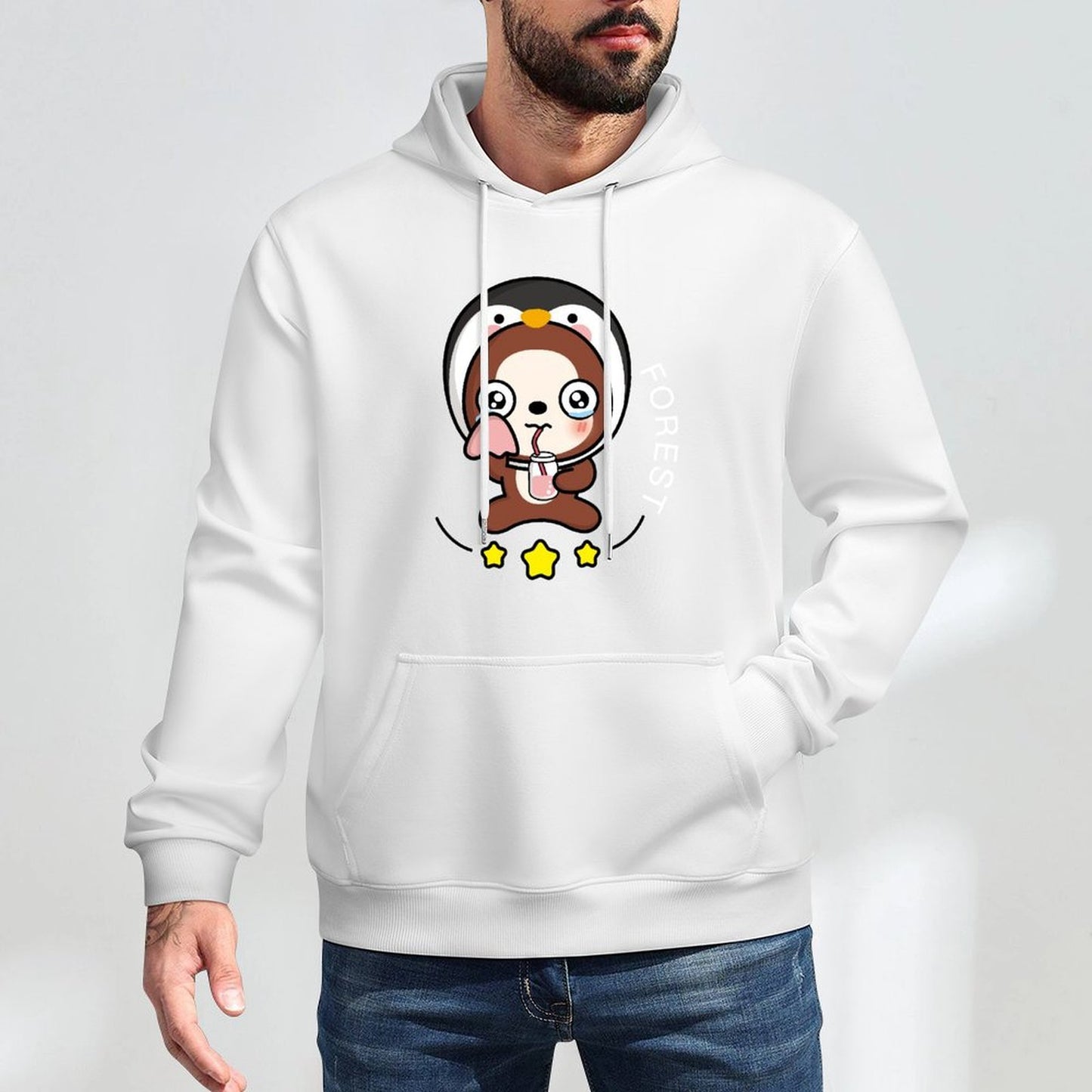 TrueFit Classic Fit Front Graphic Hoodies