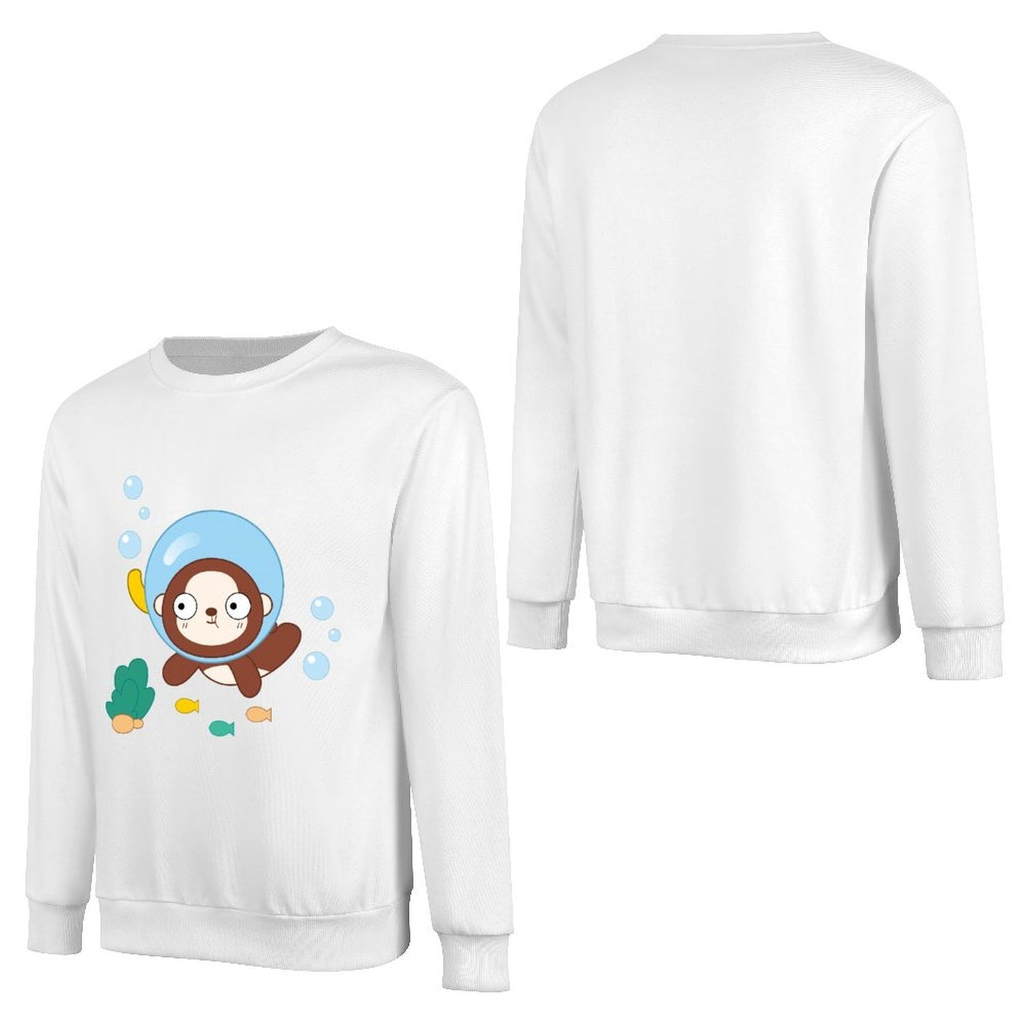 Front Patterned Long Sleeve TopModern 100% Cotton