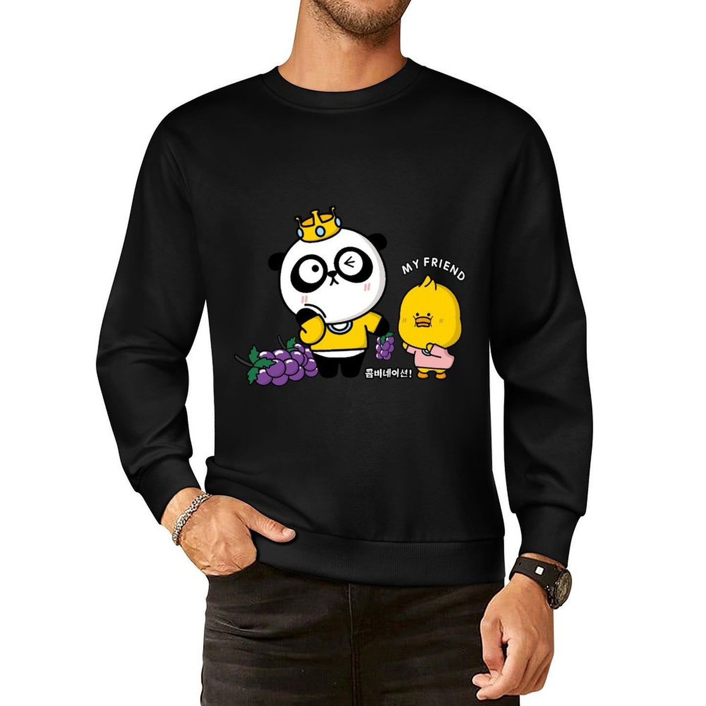 IPBR 250g Crew Neck Long Sleeve Sweatshirt Front GraphicCrew Neck Long Sleeve Sweatshirt4001483