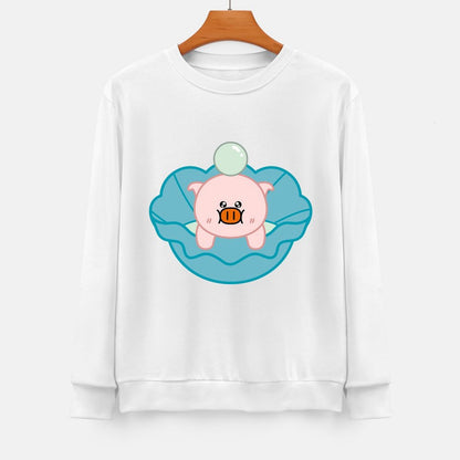 Front Patterned Long Sleeve TopBreathable Eco-Conscious