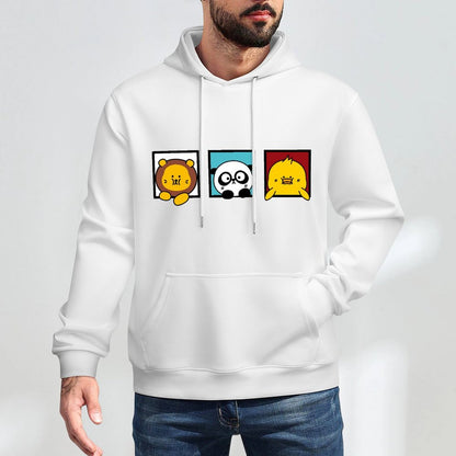 Tear-Resistant Print-Ready Front Graphic Hoodies