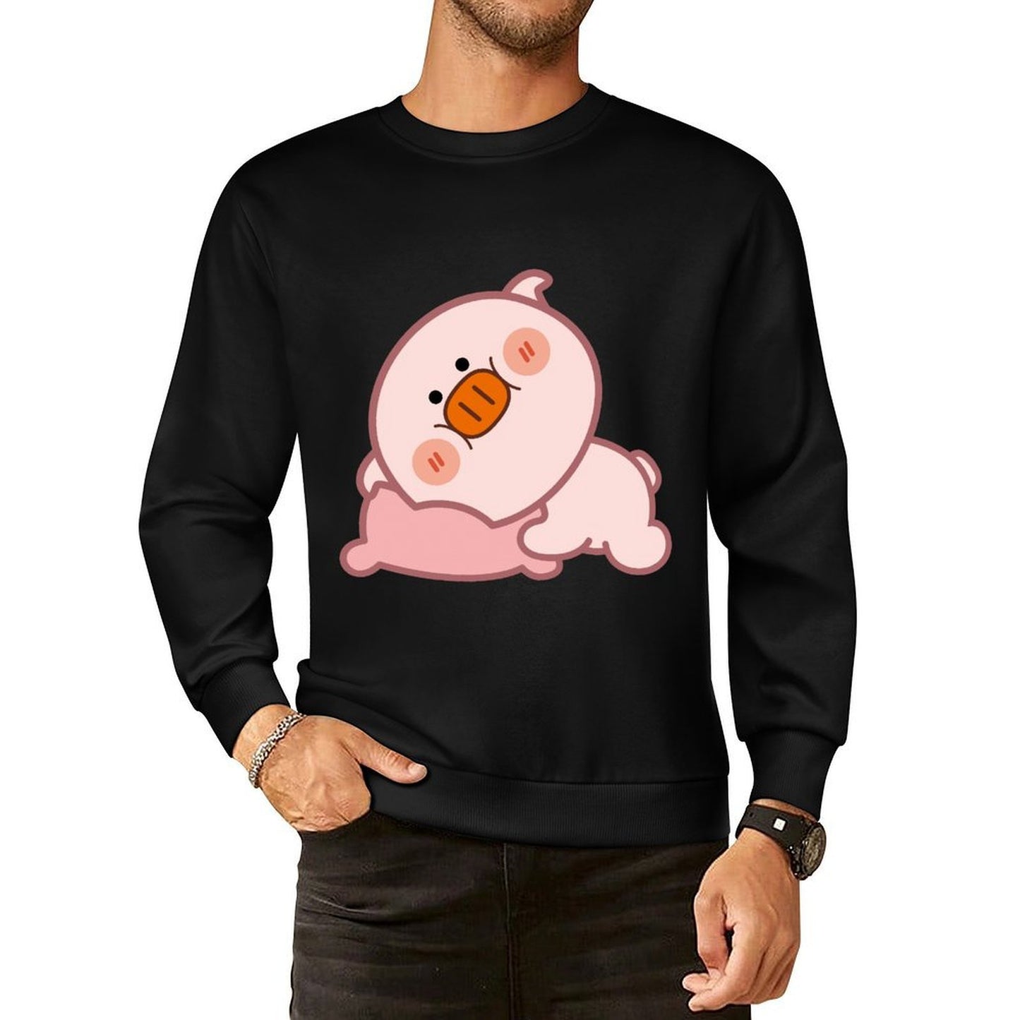 Front Patterned Long Sleeve TopMinimal StreetLine