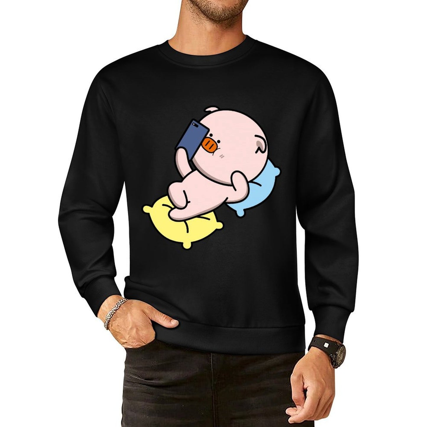 IPBR 250g Crew Neck Long Sleeve Sweatshirt Front GraphicCrew Neck Long Sleeve Sweatshirt4000263