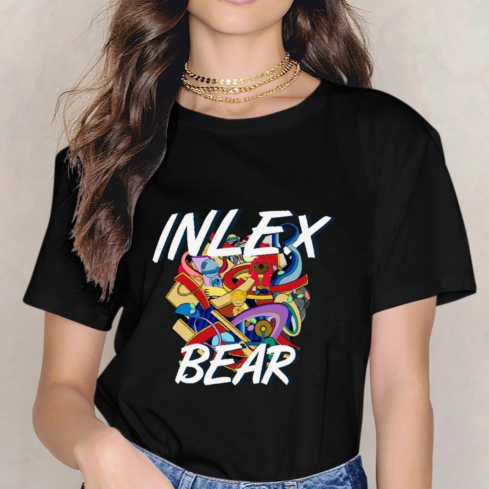 Inlex Bear T-shirtsSoftFeel Tear-Resistant T-Shirt