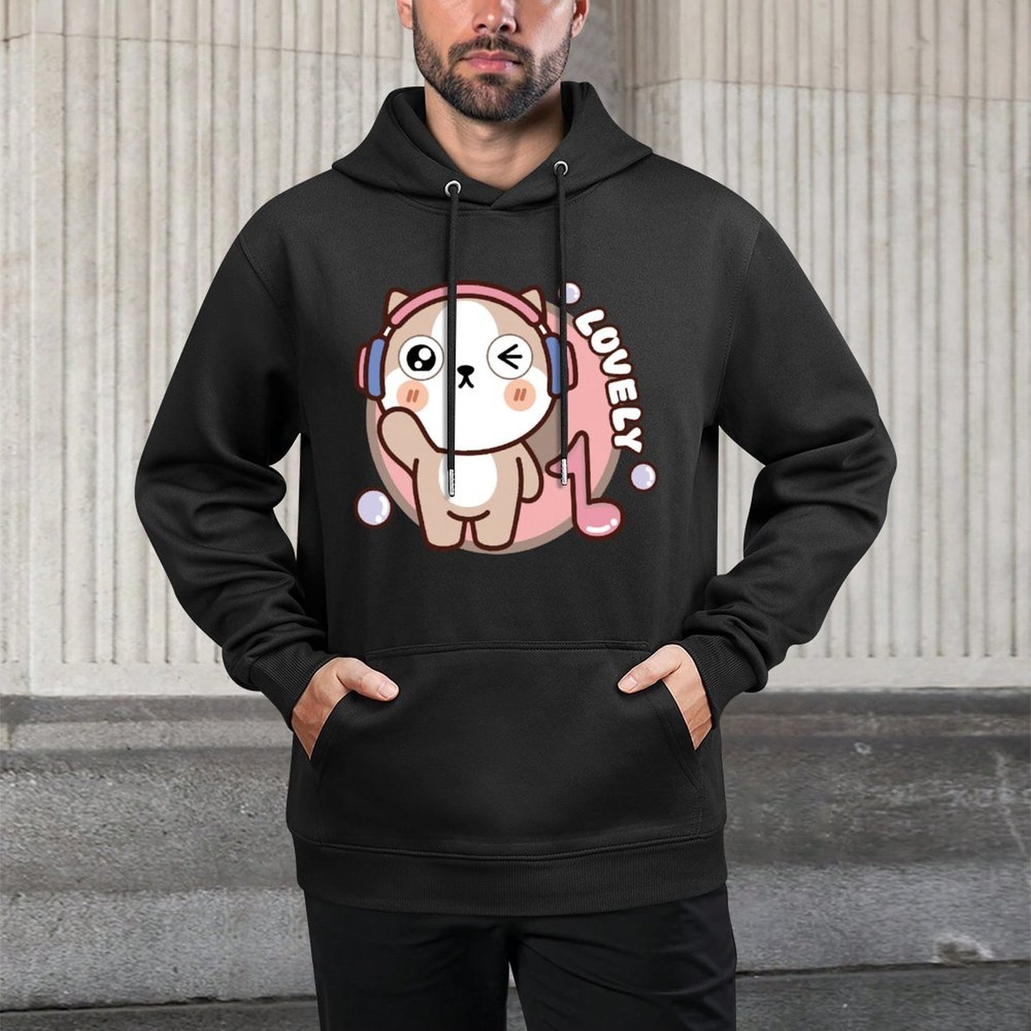 EssentialFit Easy-Care Front Graphic Hoodies