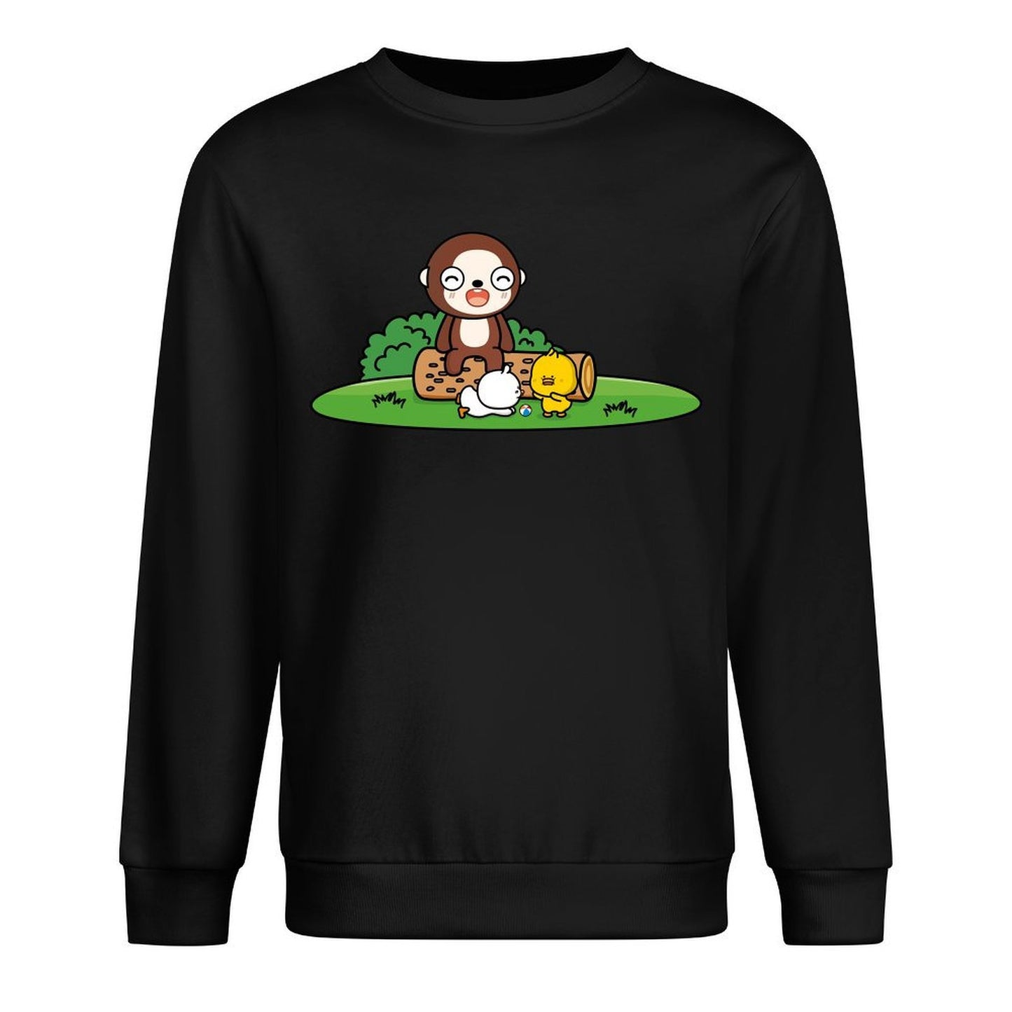 Front Patterned Long Sleeve TopLong Lasting Eco / Sustainable