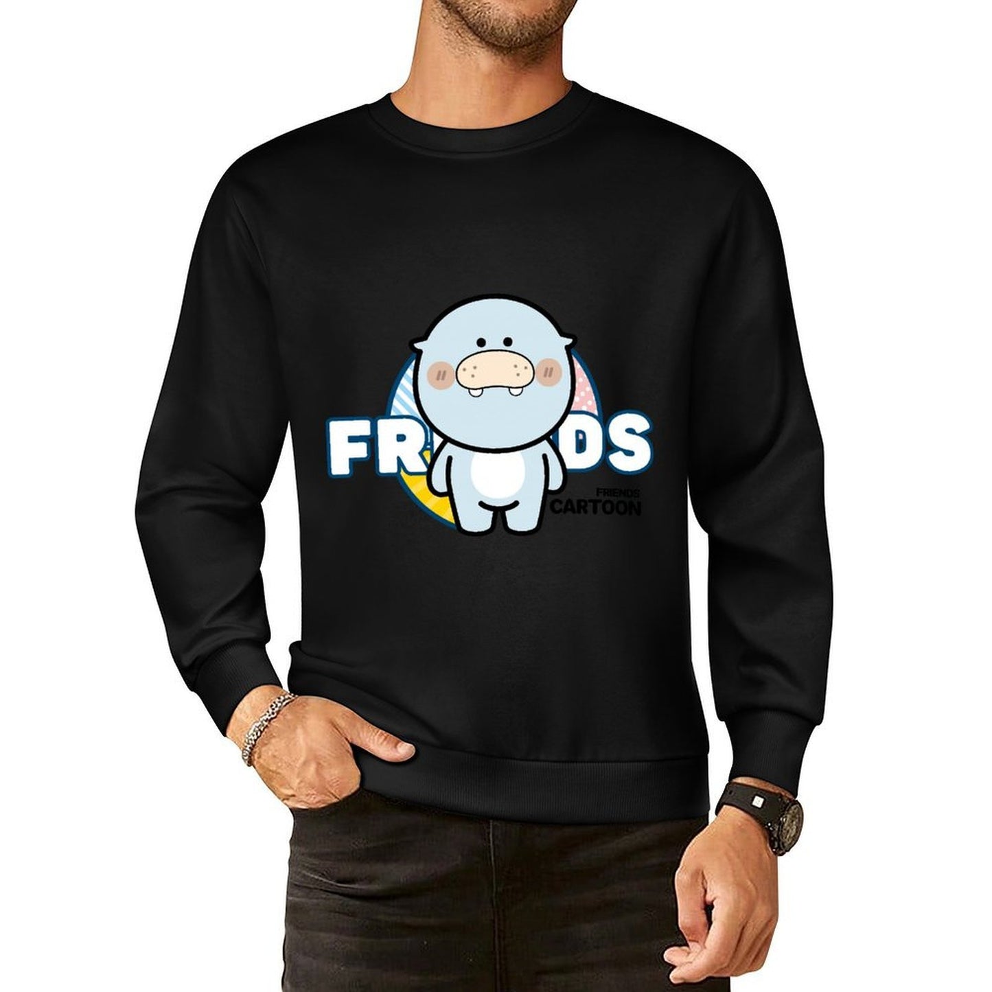 Front Patterned Long Sleeve TopPremium ClassicSeries