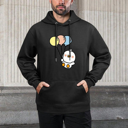 Heat-Transfer Simple Front Graphic Hoodies