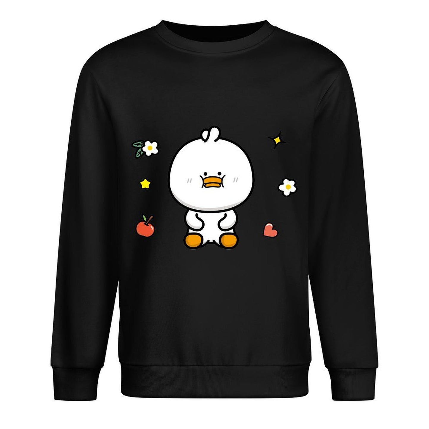 Front Patterned Long Sleeve TopCasual Fresh