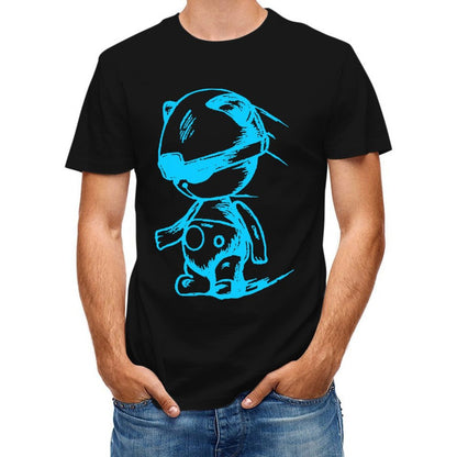 Inlex Bear T-shirtsStreetStyle Double-Stitched T-Shirt