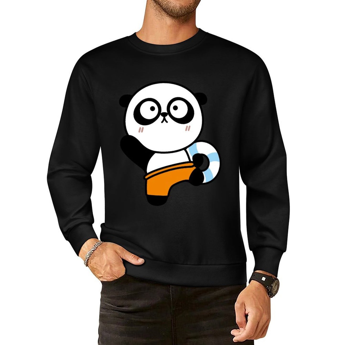 Front Patterned Long Sleeve TopCleanCut TrueComfort