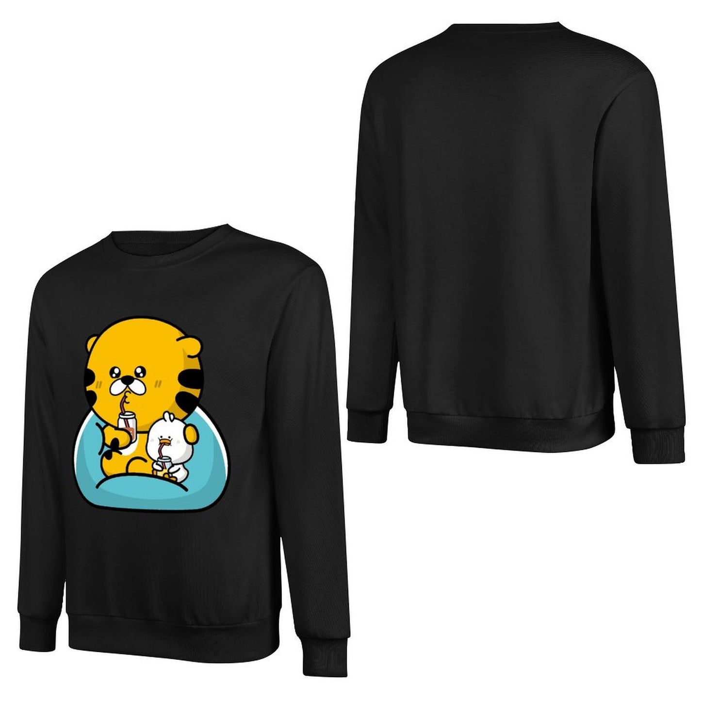 Front Patterned Long Sleeve TopSeamless Casual