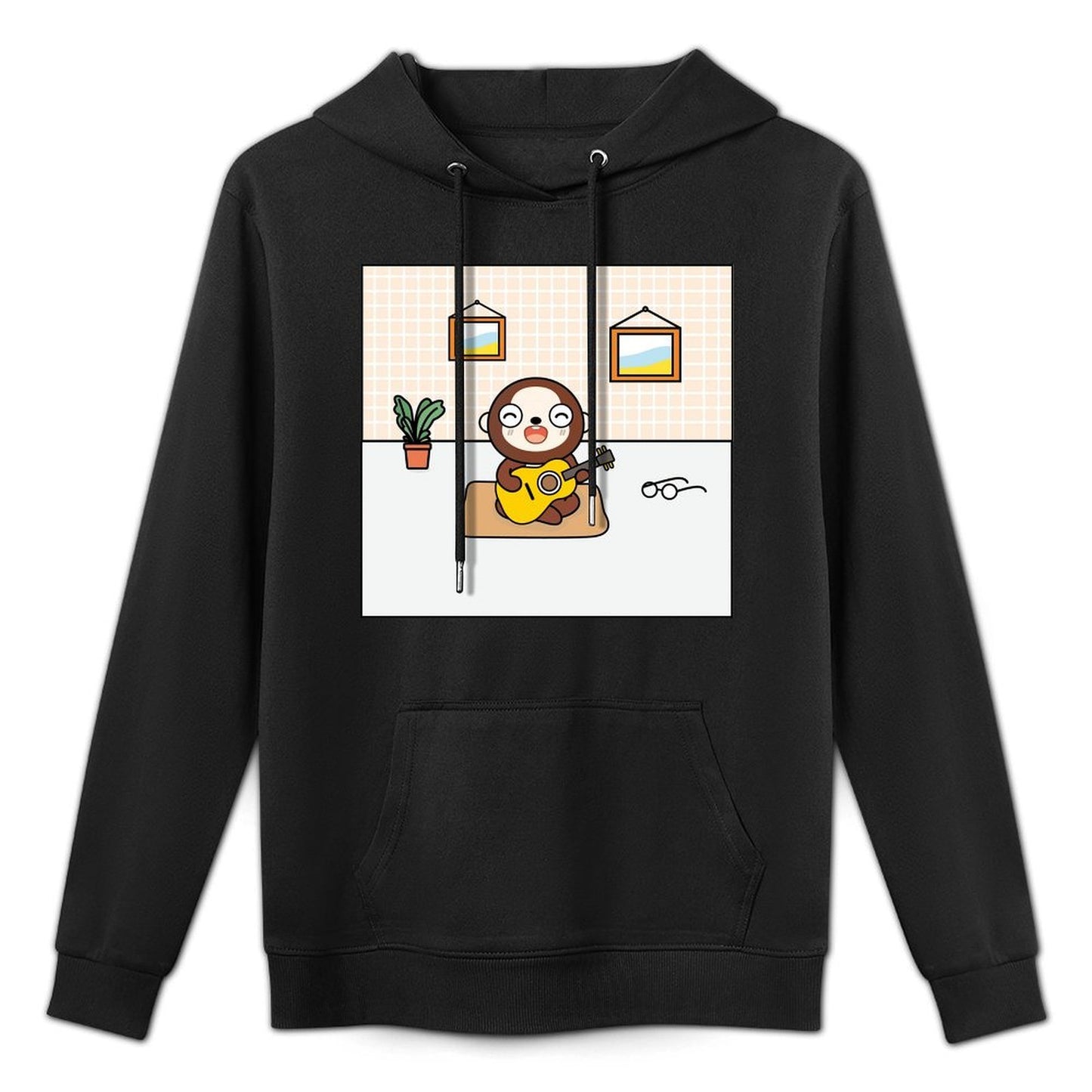 Lightweight 100% Cotton Front Graphic Hoodies