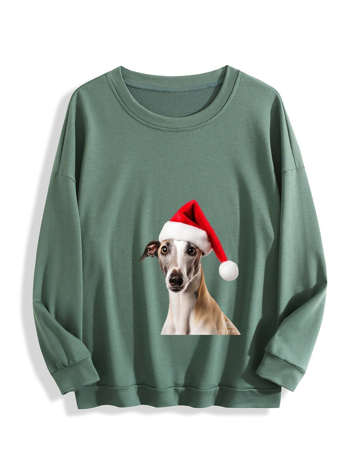 Customizable Christmas-themed long-sleeved Christmas Dog