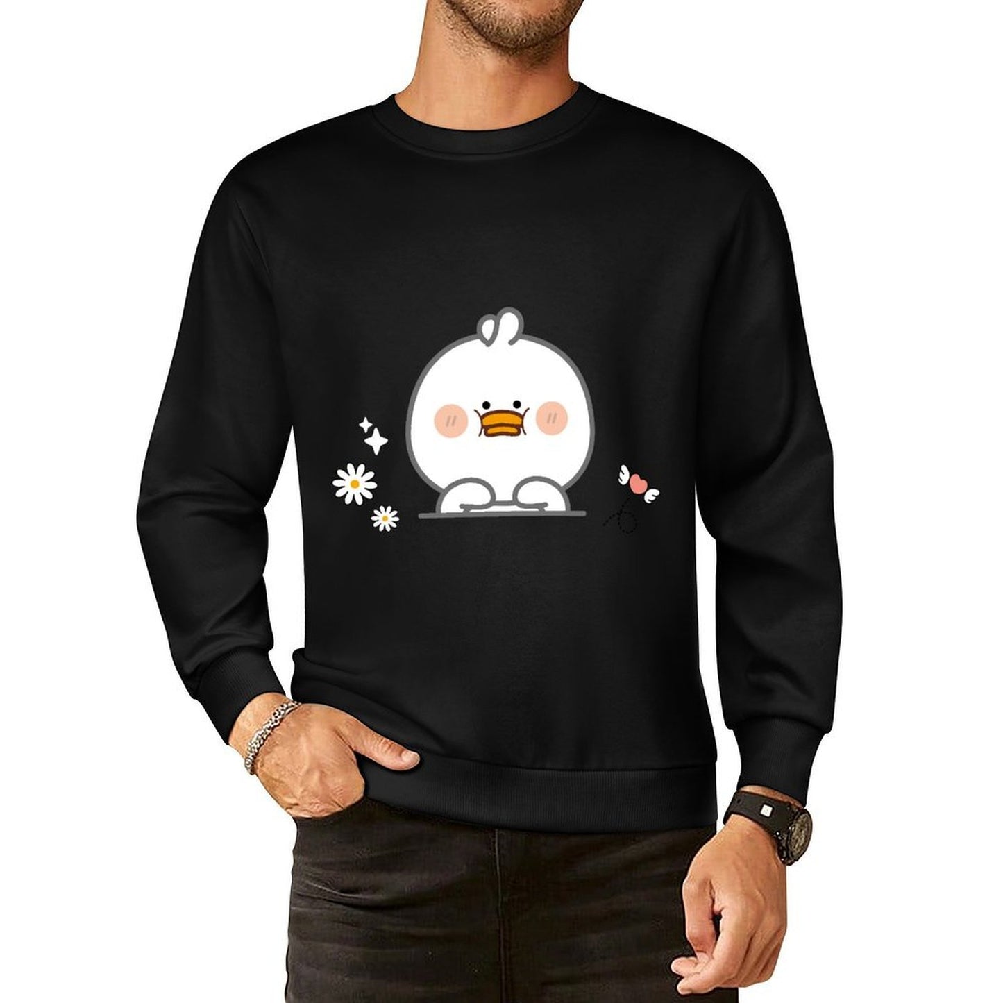 Front Patterned Long Sleeve TopPureStyle Eco / Sustainable