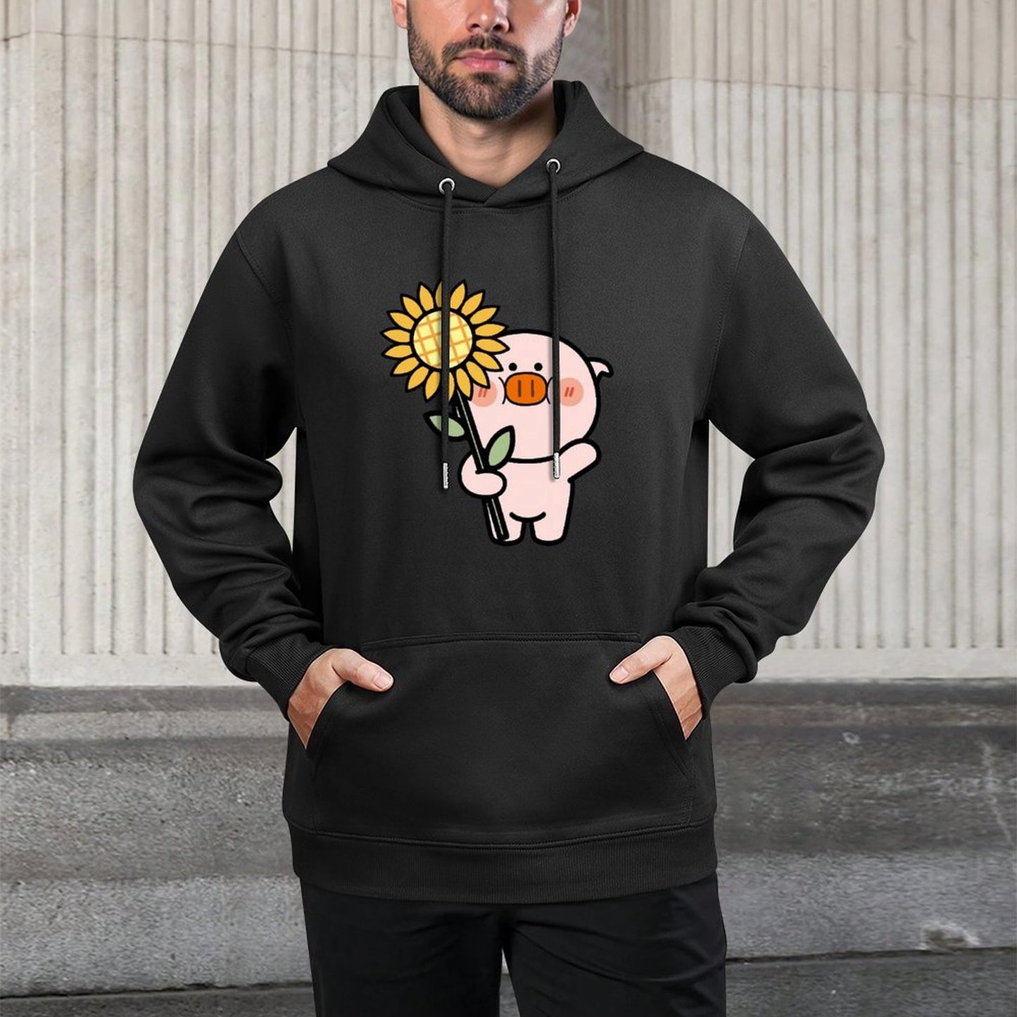 PureStyle Tear-Resistant Front Graphic Hoodies