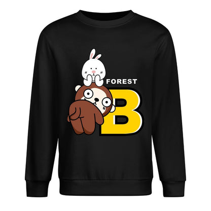 Front Patterned Long Sleeve TopEasyWear Softstyle