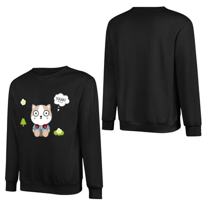 Front Patterned Long Sleeve TopCrewneck BasicSeries