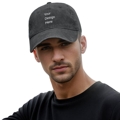 FS0803005Washed Denim Hat  Washed Black-style One Size