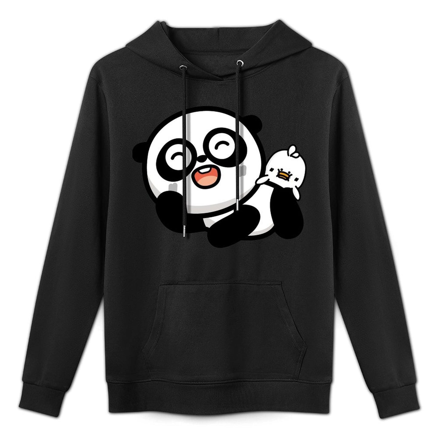 Solid DailyFit Front Graphic Hoodies