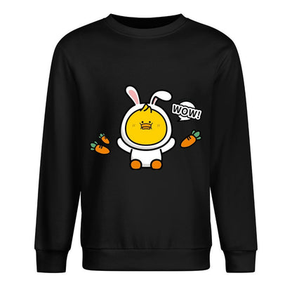 Front Patterned Long Sleeve TopDurable PureStyle