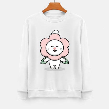 Front Patterned Long Sleeve TopBasicSeries TrueStyle