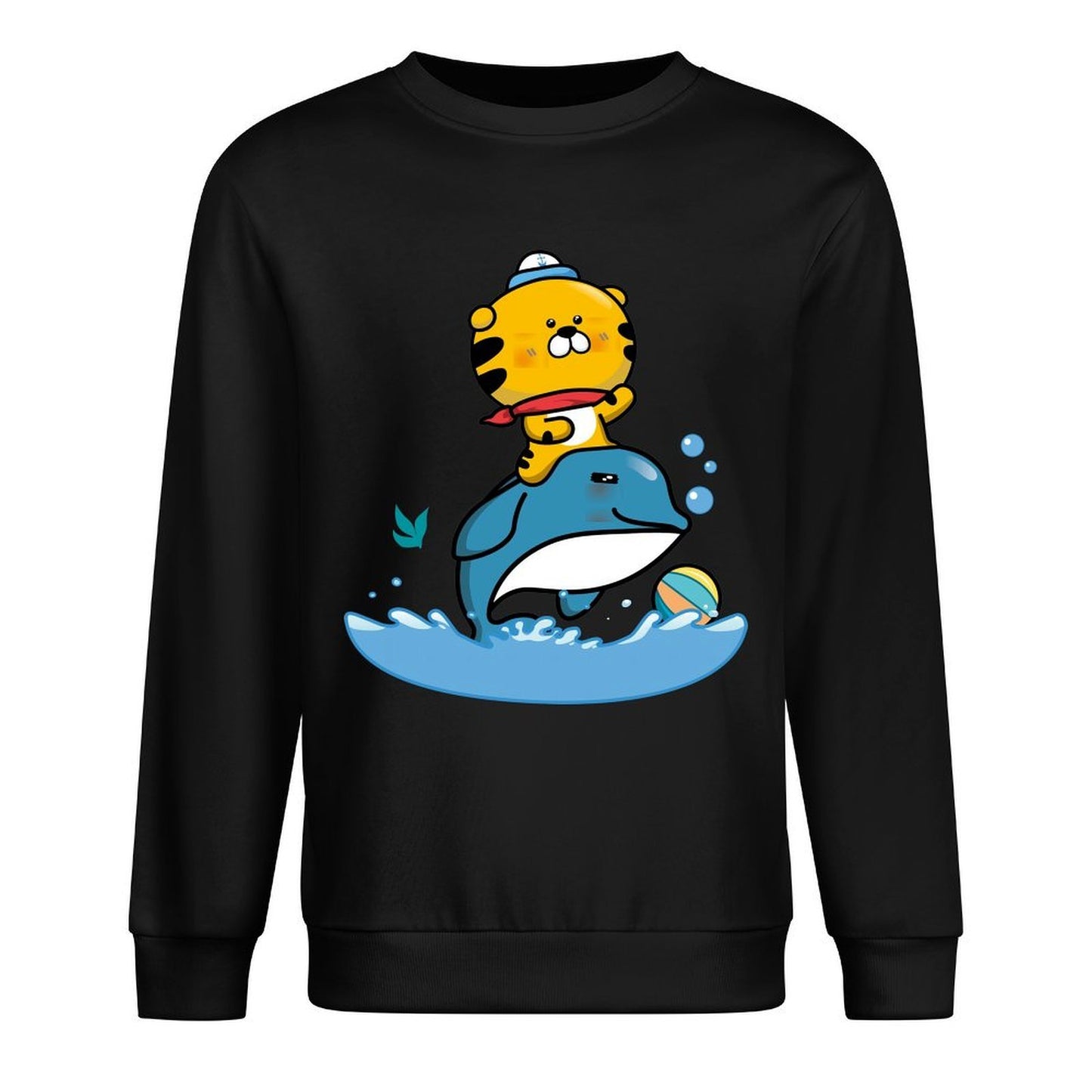 Front Patterned Long Sleeve TopPure Smooth Feel