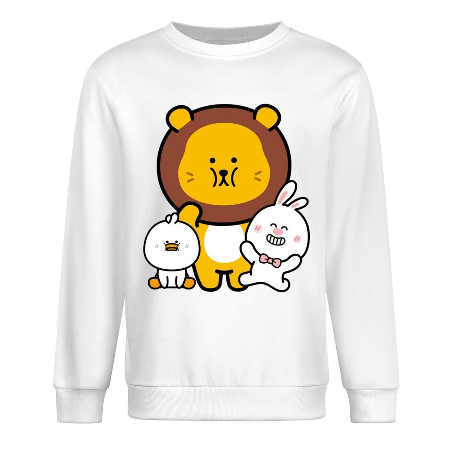 Front Patterned Long Sleeve TopNatural Logo-Ready