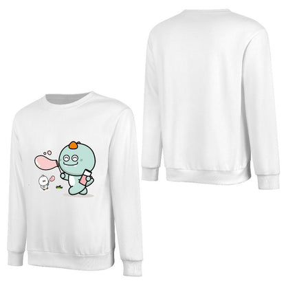 Front Patterned Long Sleeve TopSleek EssentialFit