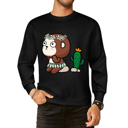 Front Patterned Long Sleeve TopSoft Batch-Printed