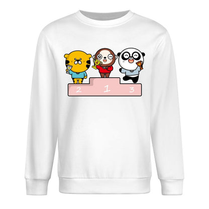 Front Patterned Long Sleeve TopEverydayFit Shrink-Resistant