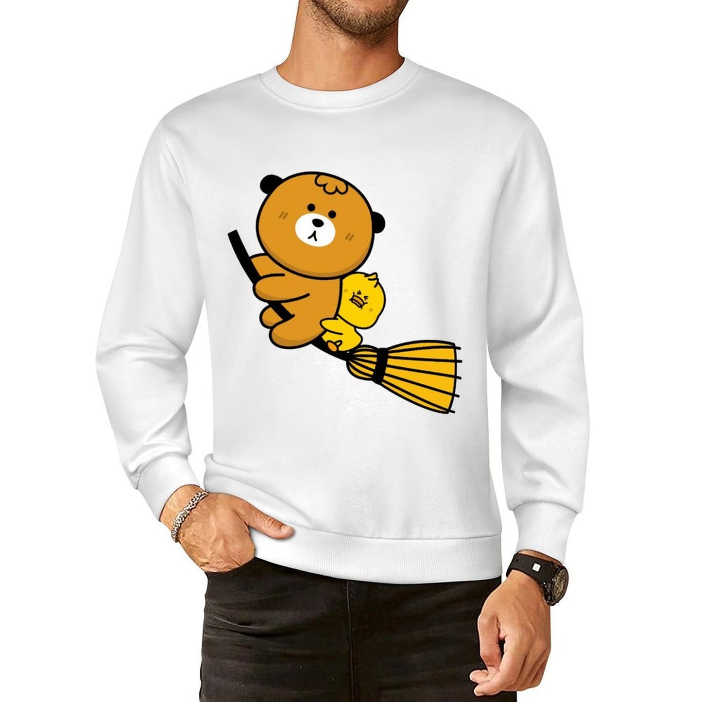 Front Patterned Long Sleeve TopRelaxed ActiveLine