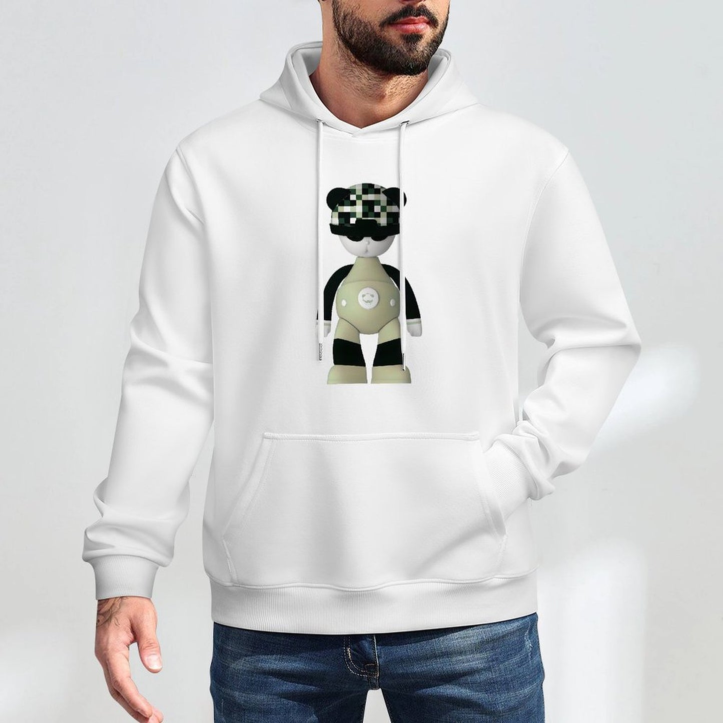 Hoodie Front PatternPrint-Ready ActiveWear