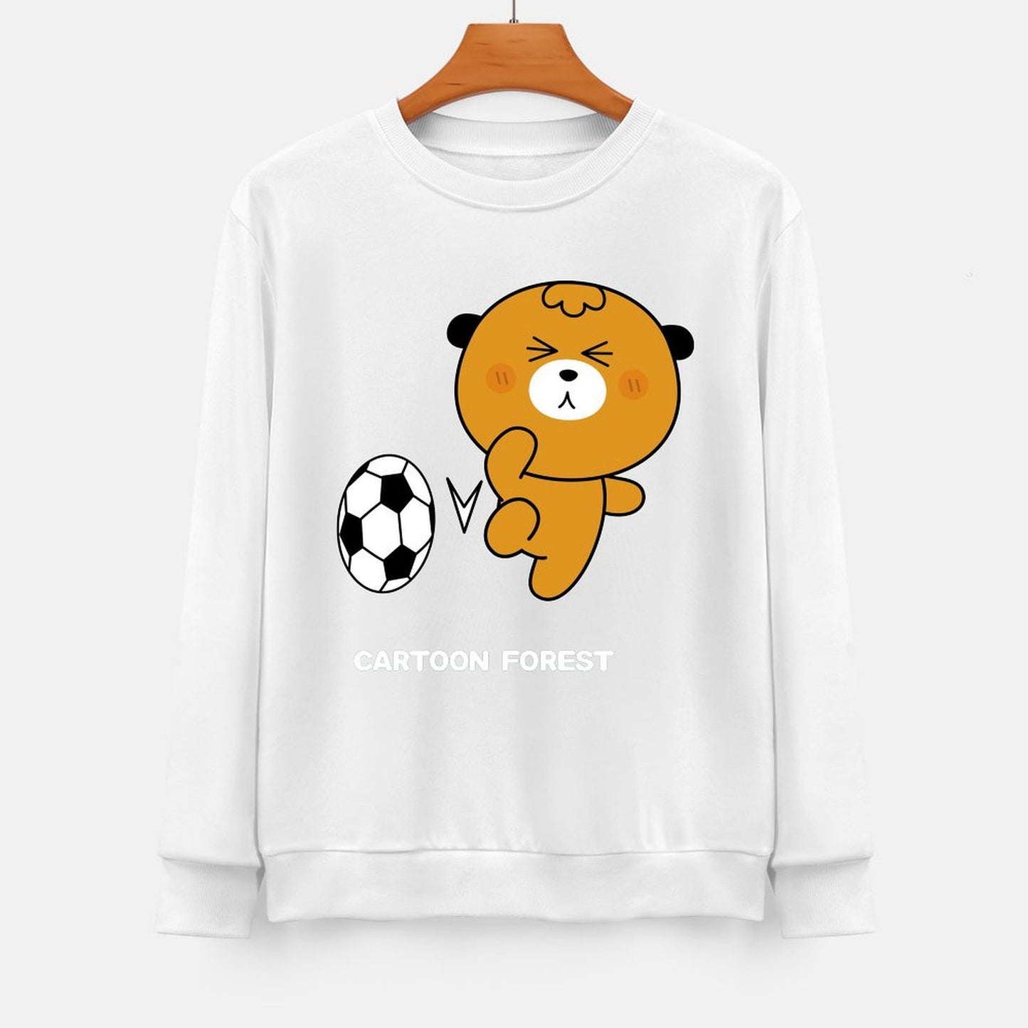 Front Patterned Long Sleeve TopPure ComfortFit