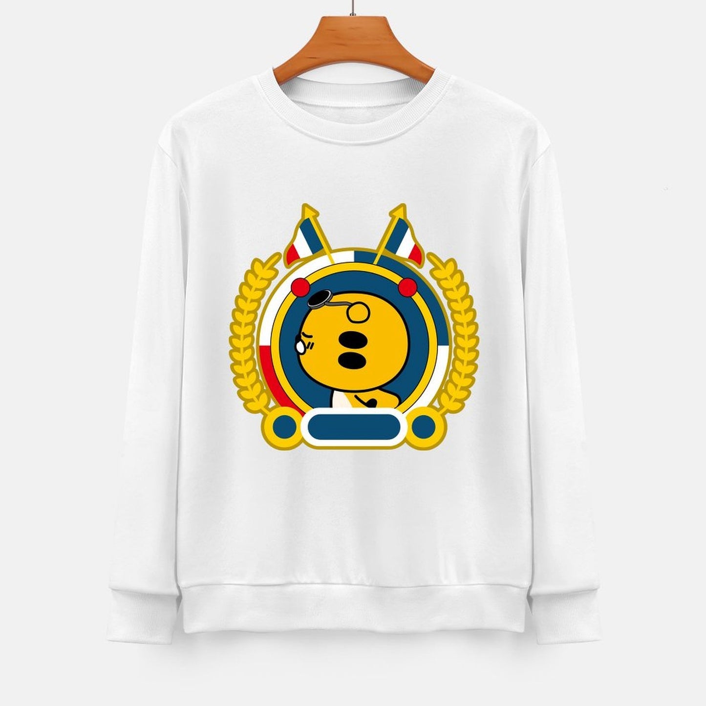 Front Patterned Long Sleeve TopSmooth Performance