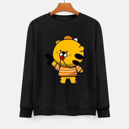  Front Patterned Long Sleeve TopMade-to-Order Relaxed Fit