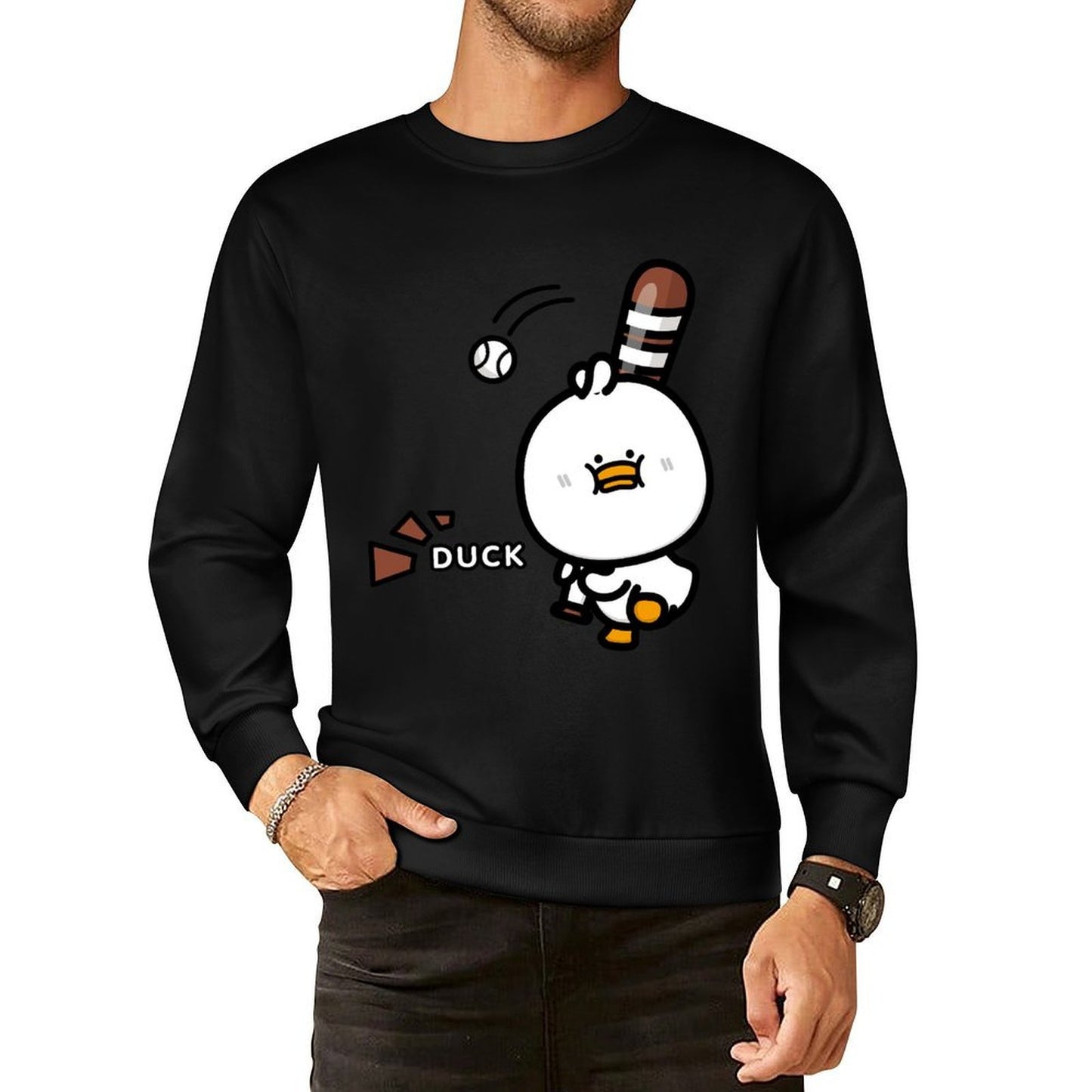 IPBR 250g Crew Neck Long Sleeve Sweatshirt Front GraphicCrew Neck Long Sleeve Sweatshirt4001200