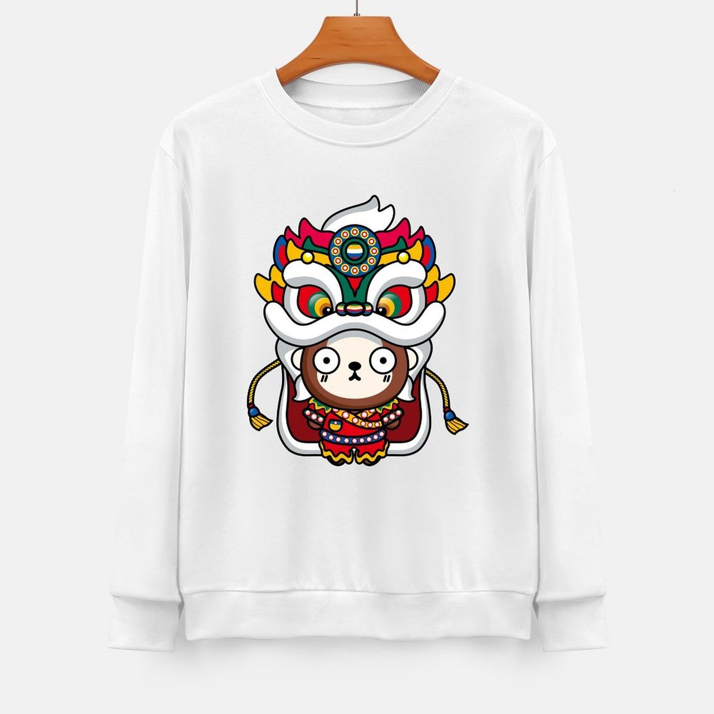 Front Patterned Long Sleeve TopClassic EverydayTee